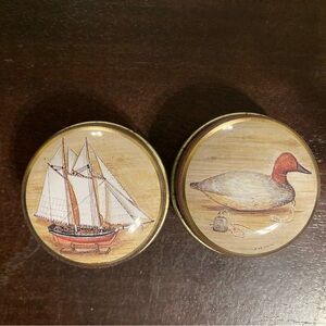 Vintage Nautical and Duck Trinket Boxes